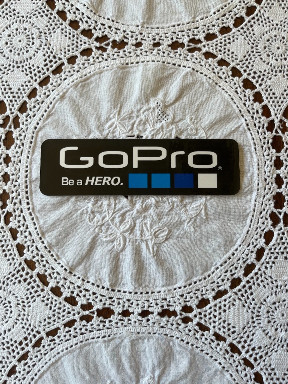 NEW GoPro Be a HERO decal sticker black, blue & white